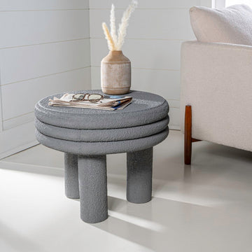 Rashida 13.5" Contemporary Minimalist Curvy Low Accent Table - JONATHAN Y